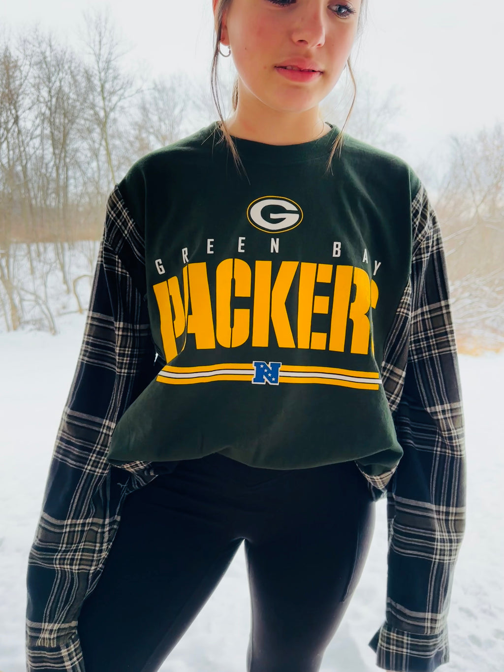Upcycled Packers Shirt/Flannel