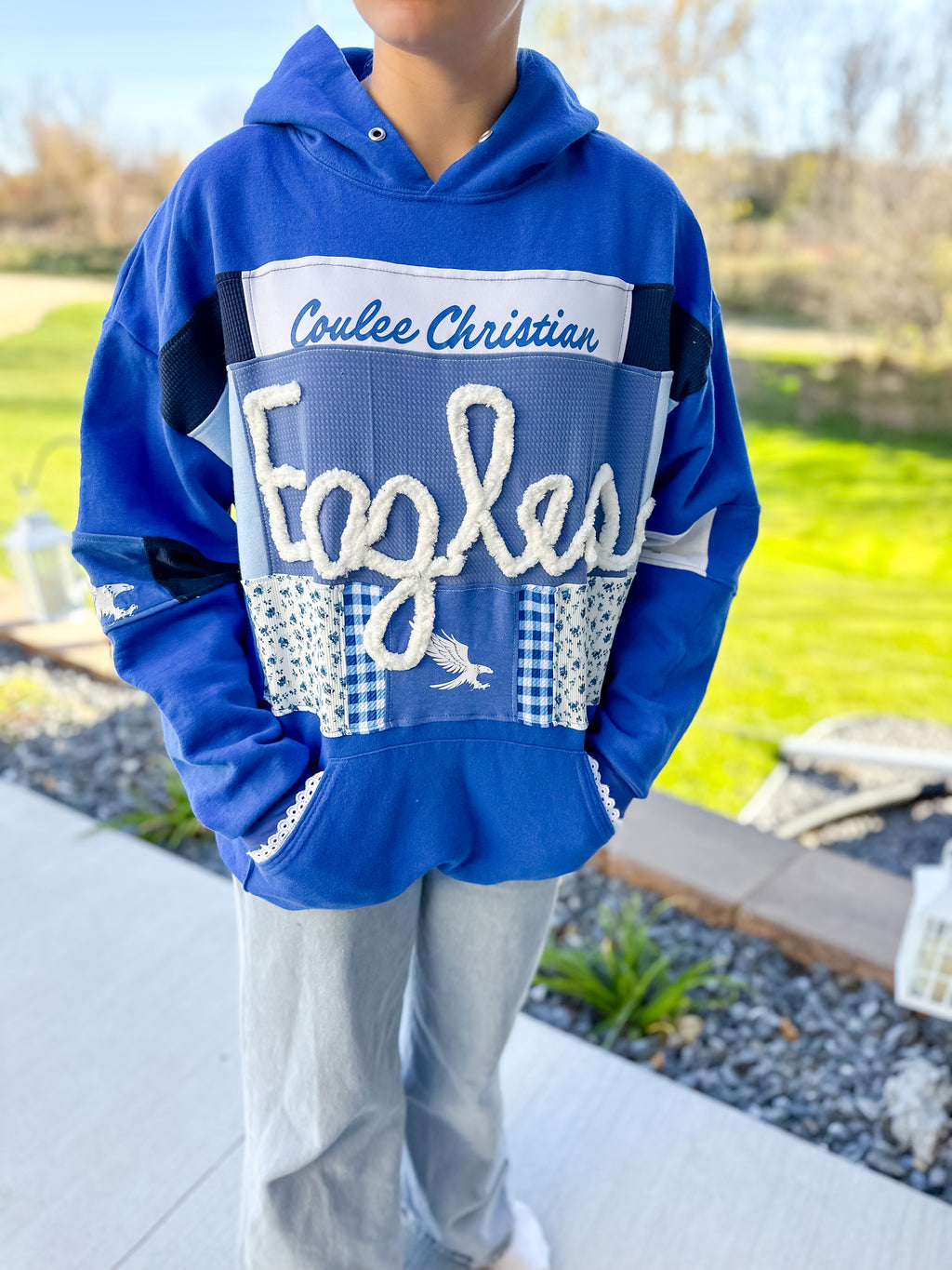 Upcycled CCS Eagles Hoodie