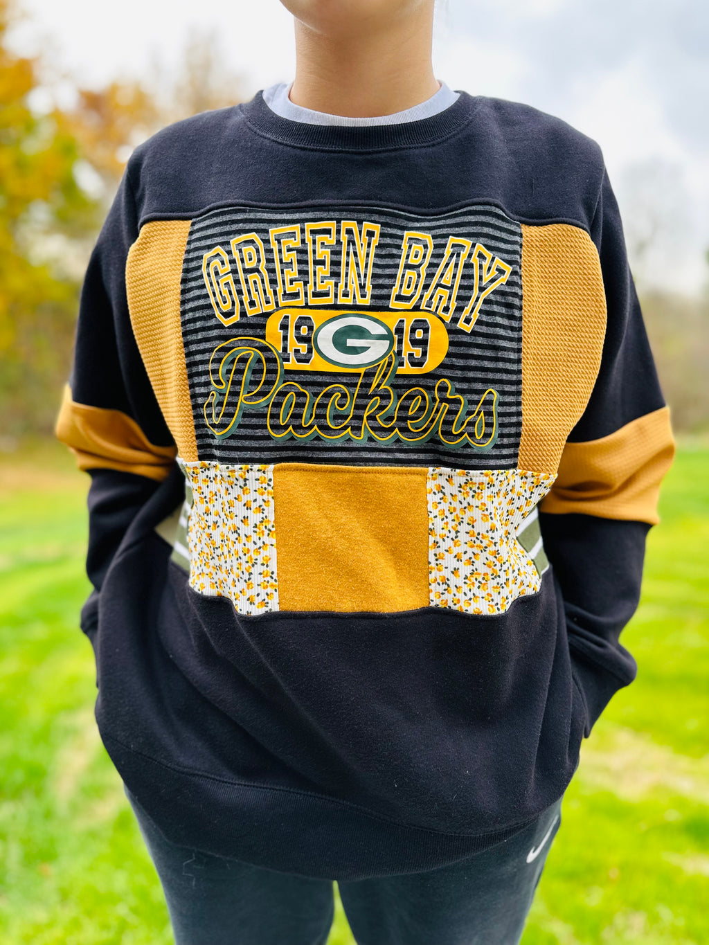 Upcycled Green Bay Sweatshirt