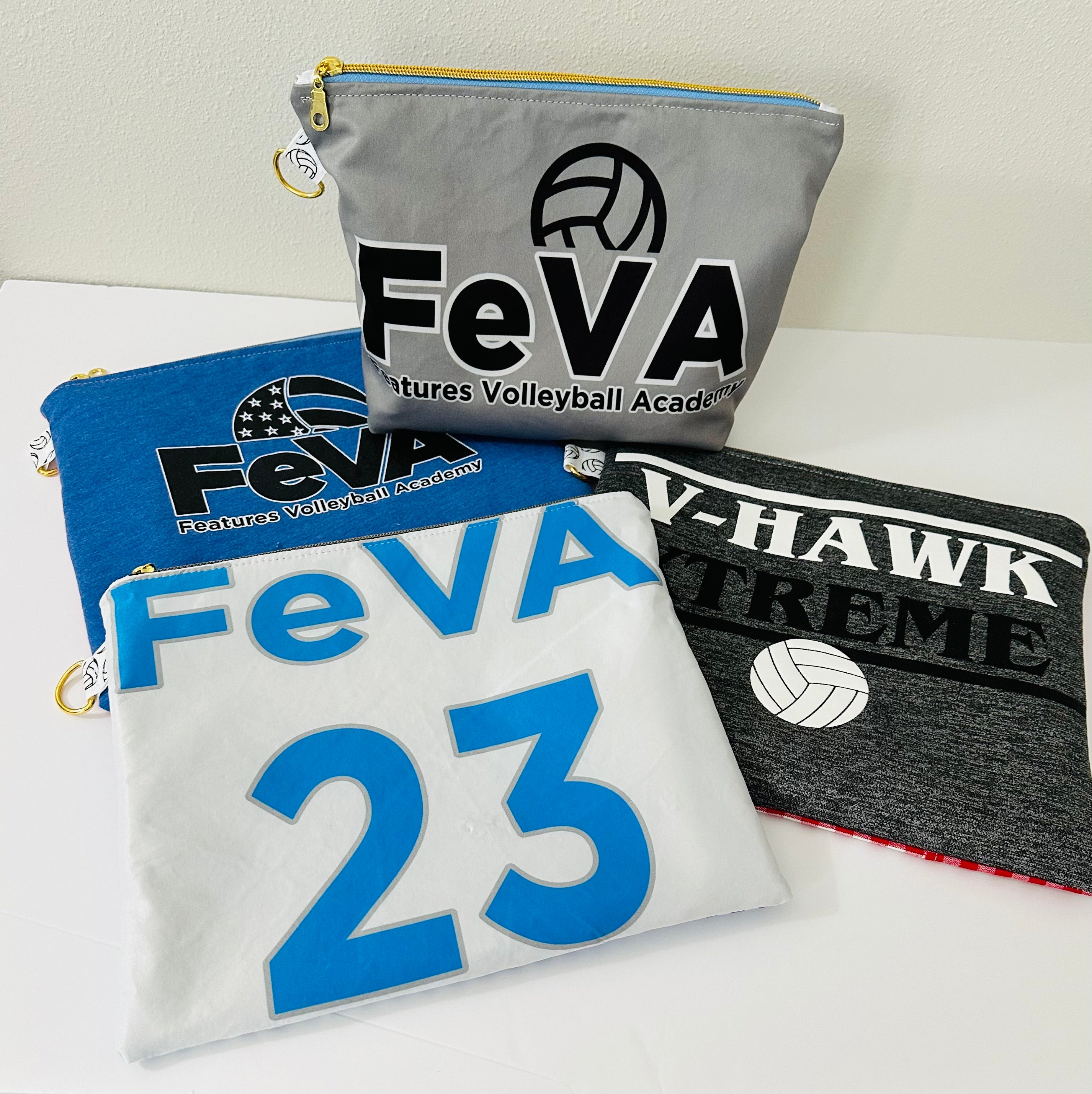 Custom Order: SMALL Jersey Zipper Pouch