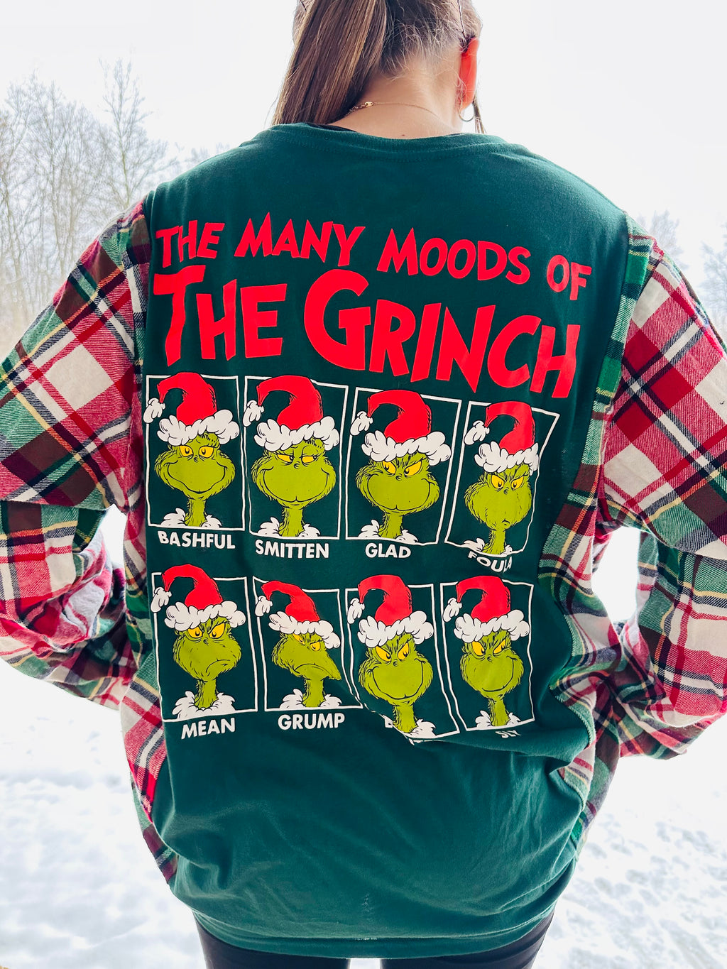 Upcycled Christmas Shirt/Flannel