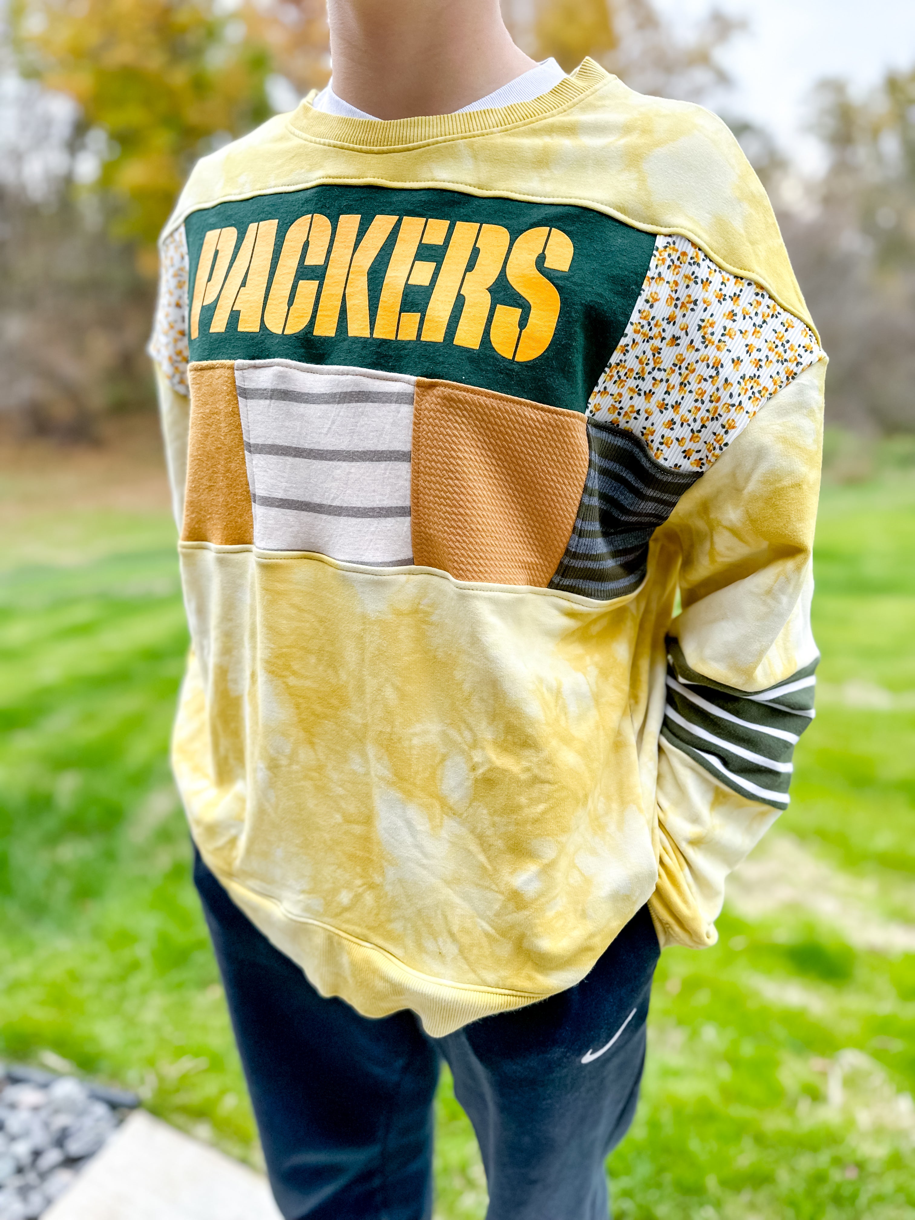 Upcycled Green Bay Sweatshirt