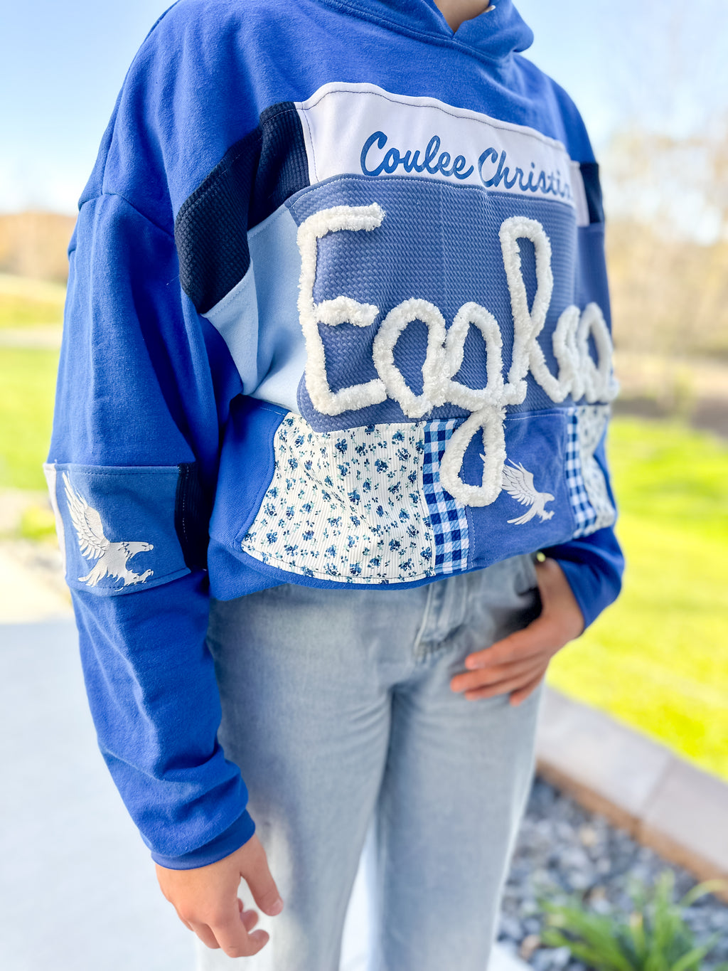 Upcycled CCS Eagles Hoodie