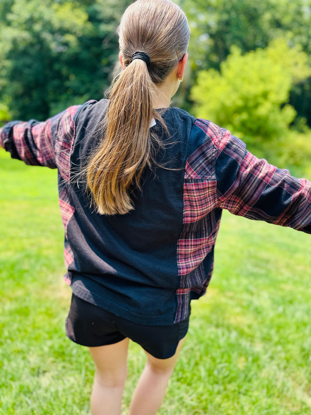 Upcycled Campfire shirt/flannel