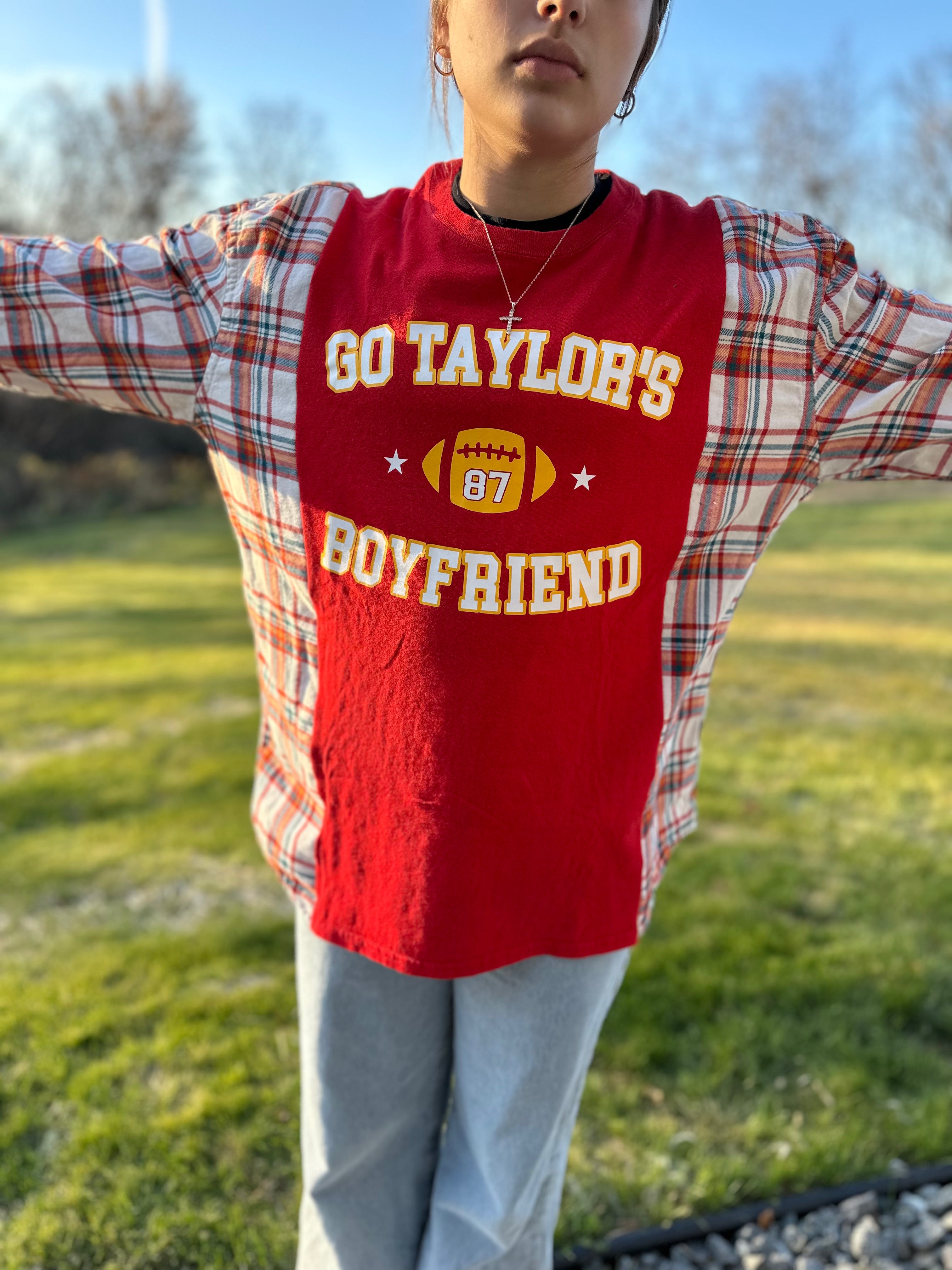 Upcycled Swiftie Shirt/Flannel