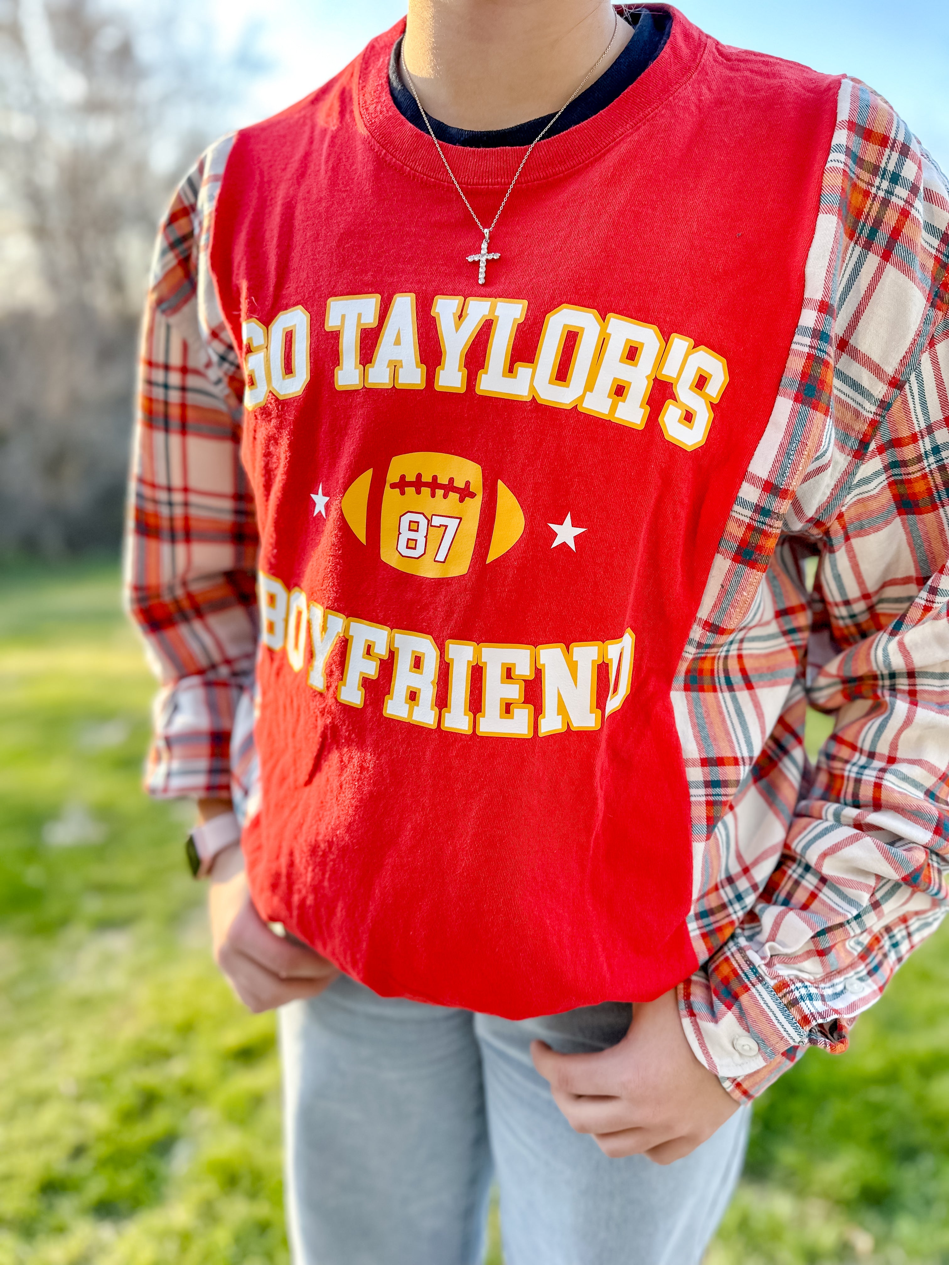 Upcycled Swiftie Shirt/Flannel