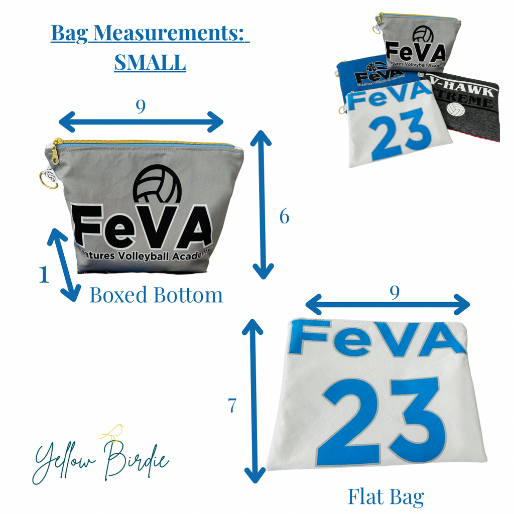 Custom Order: SMALL Jersey Zipper Pouch
