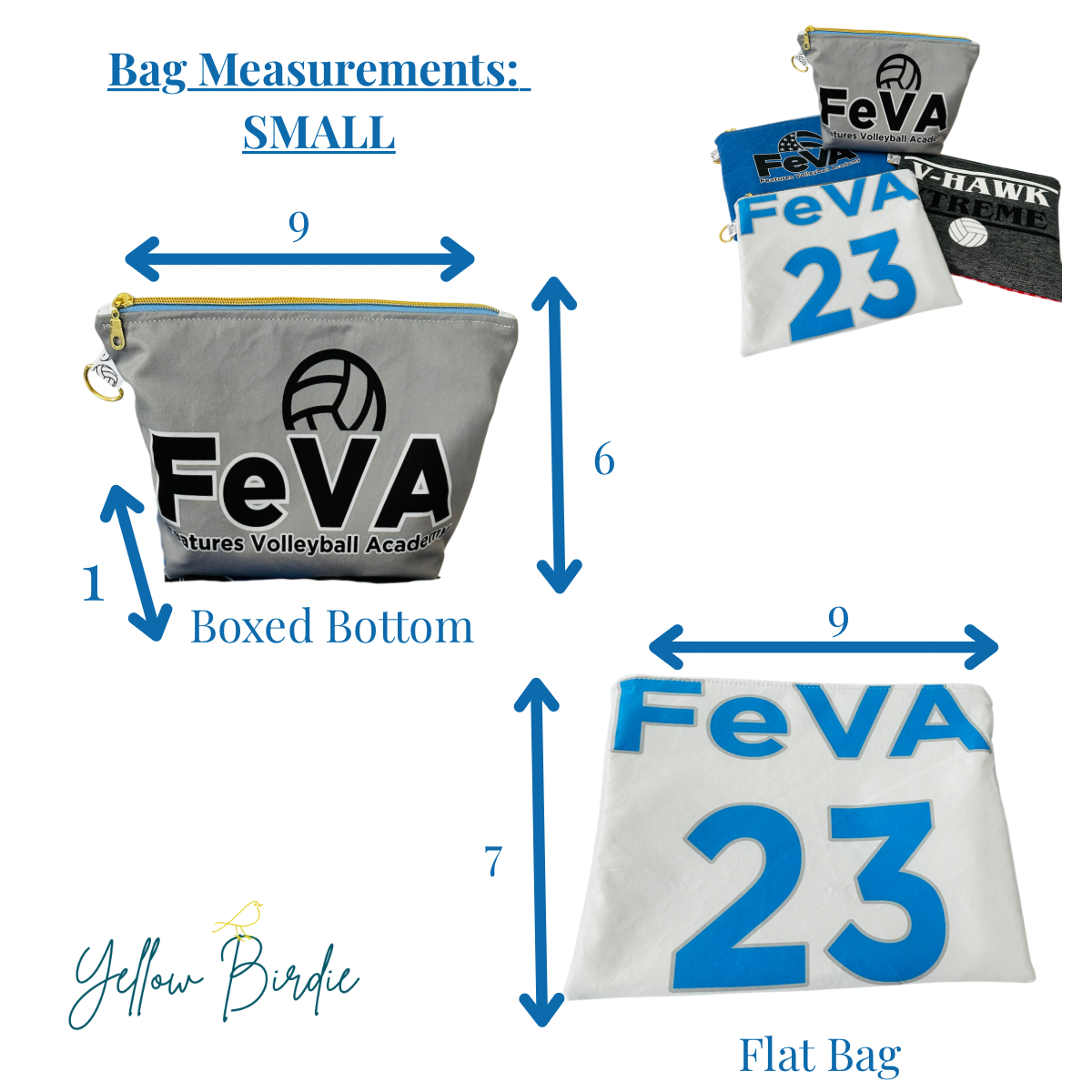 Custom Order: SMALL Jersey Zipper Pouch