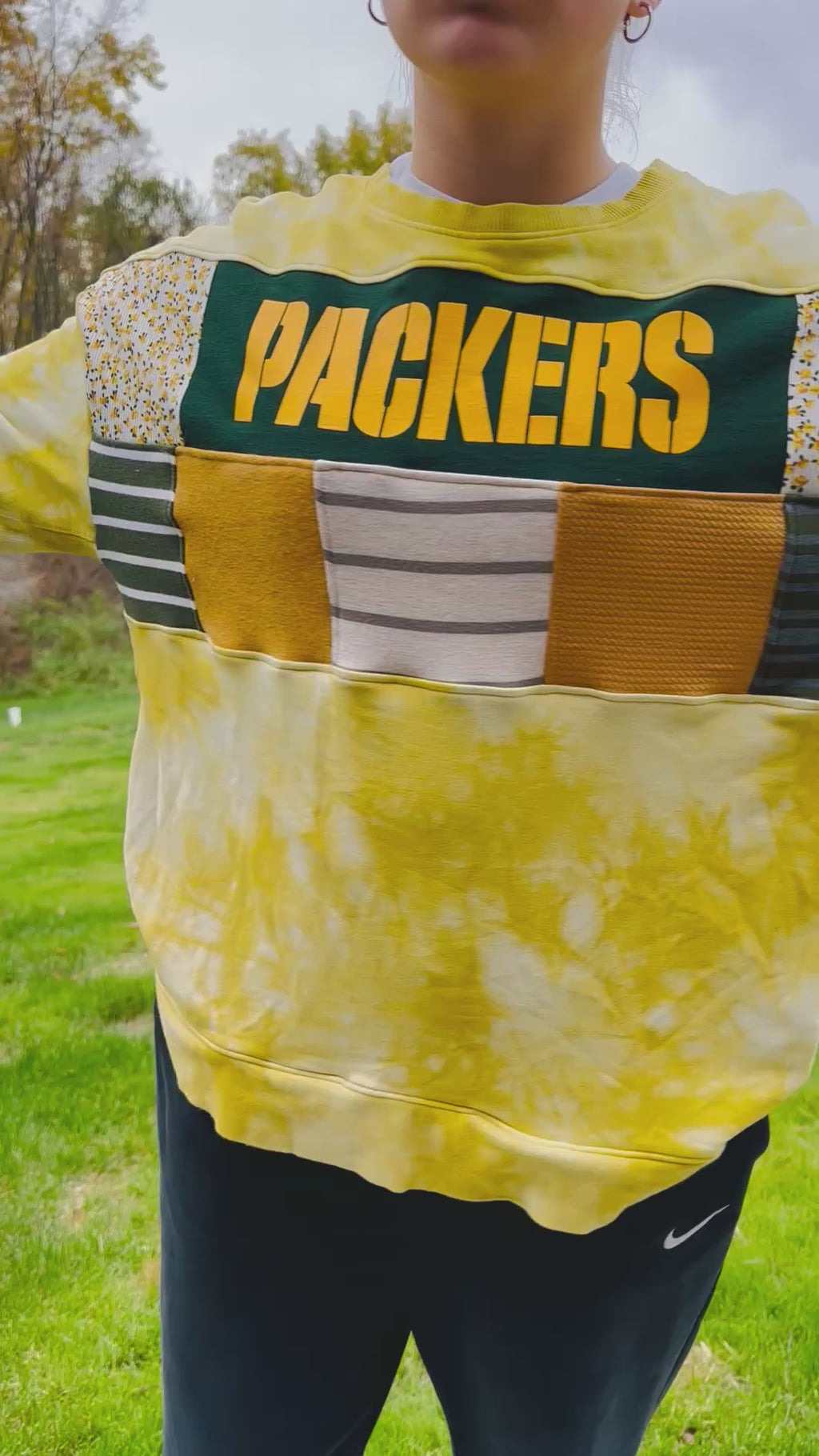 Upcycled Green Bay Sweatshirt